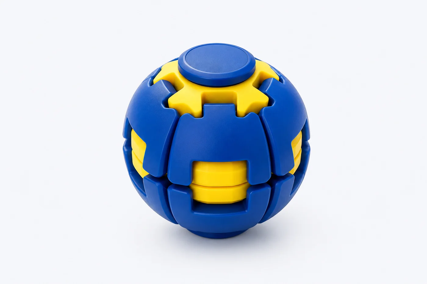 Bola sensorial SPINIX azul e amarela